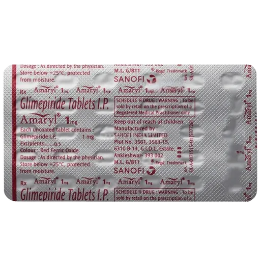 amaryl 1mg tablet 30's